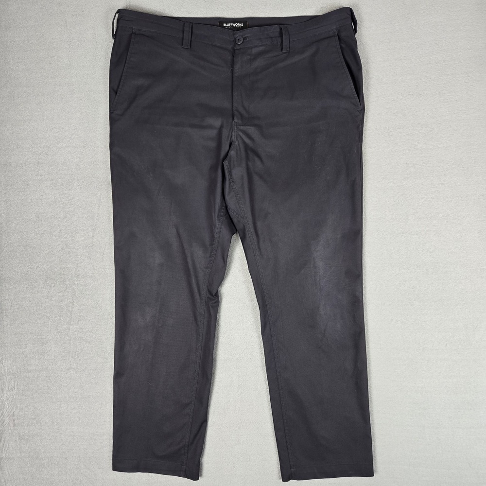 Bluffworks Ascender Pants Mens 40x30 Gray Tailored Fit‎ Travel Chino Commuter